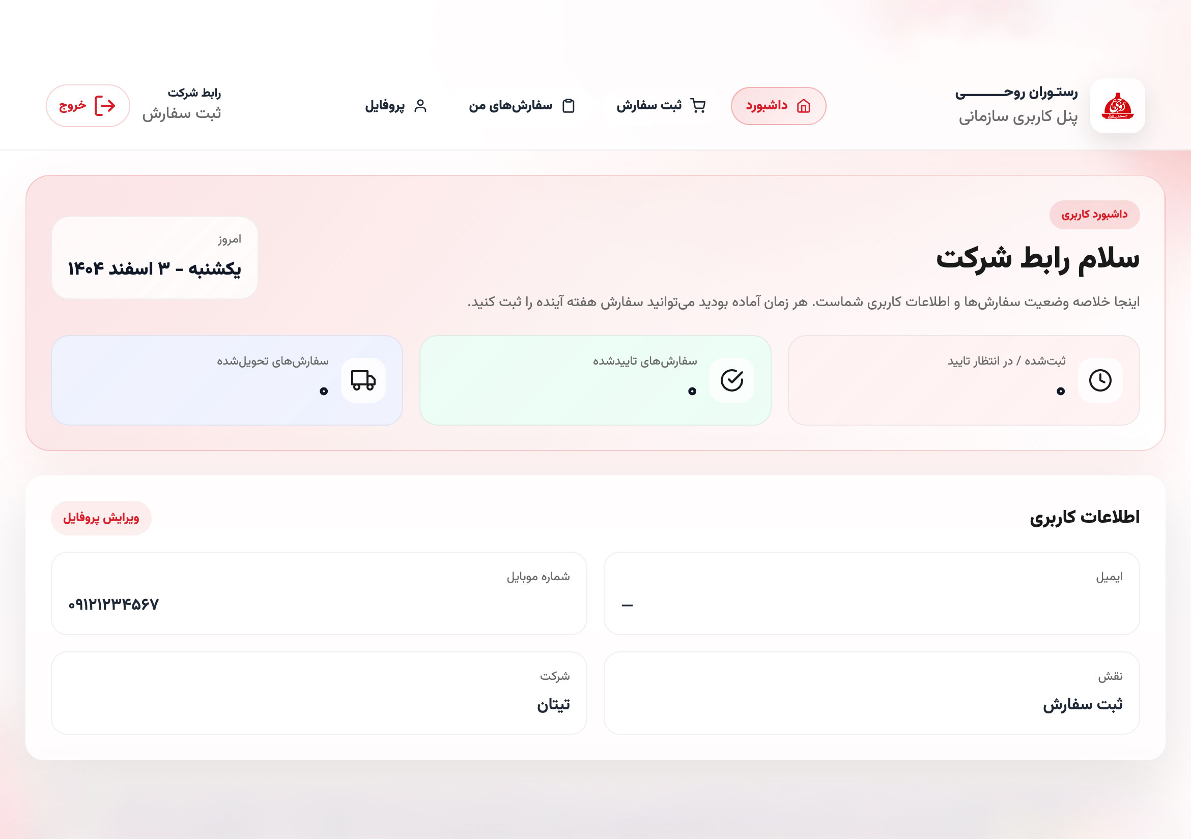 پنل اختصاصی روحی