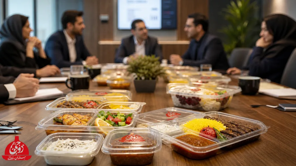 تهیه غذای شرکتی رستوران روحی